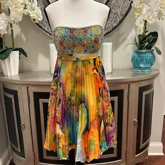 Sherri Hill Multi-Color Beaded Strapless Prom Dress - **reposhed - Picture 2 of 9